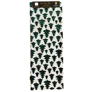 Green Velvet Christmas Tree Table Runner 16x90 Made in Belgium New